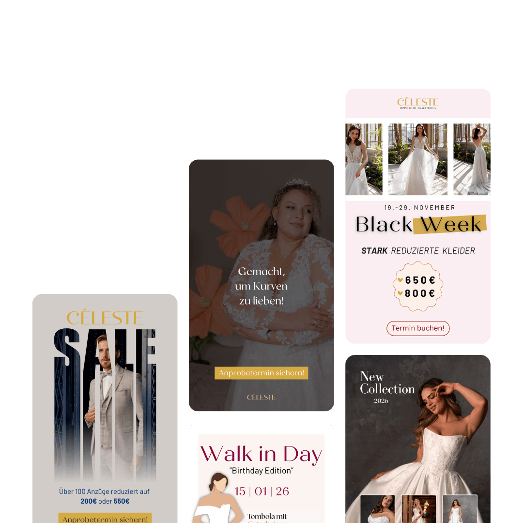 Erfolgreiche Social-Media-Anzeigen von Céleste